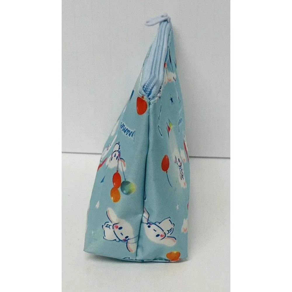 Sanrio Cinnamoroll Party Balloons Blue Zip Up Trapezoid Pencil Case Pouch 5